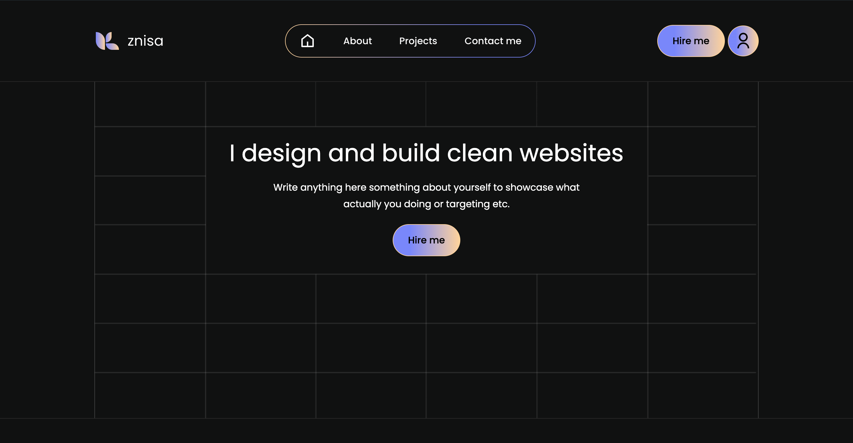 Designer Portfolio Template