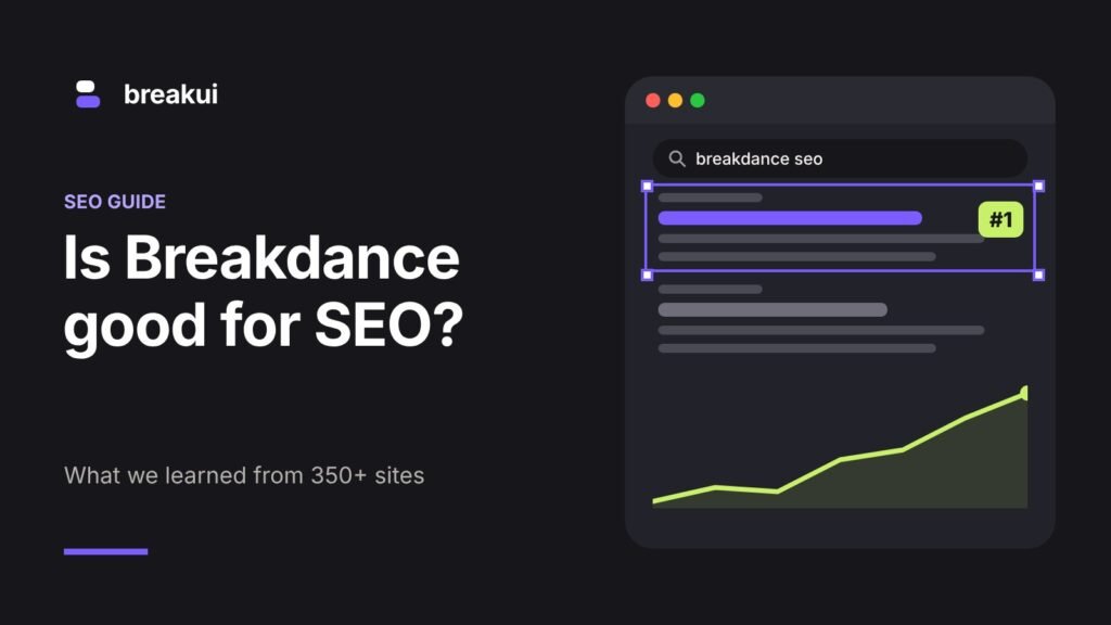 Is Breakdance good for SEO: what we learned from 350+ sites